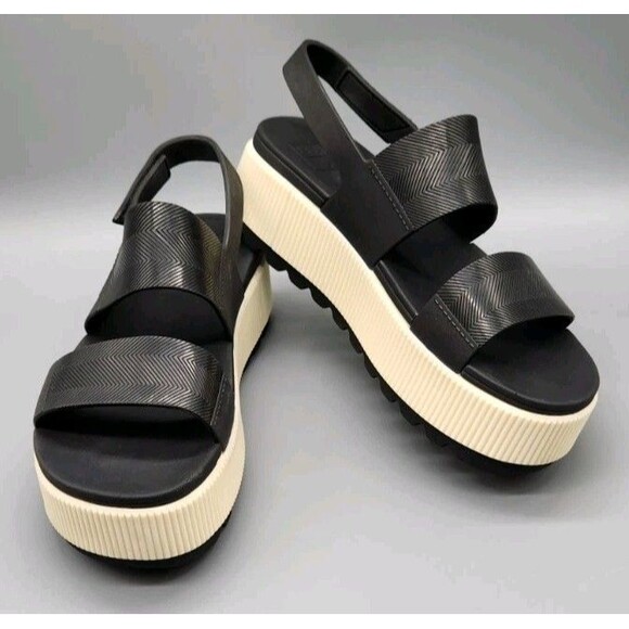 Reef Water Vista Higher Platform Sandal Black Size 8 See Photos - Picture 2 of 16